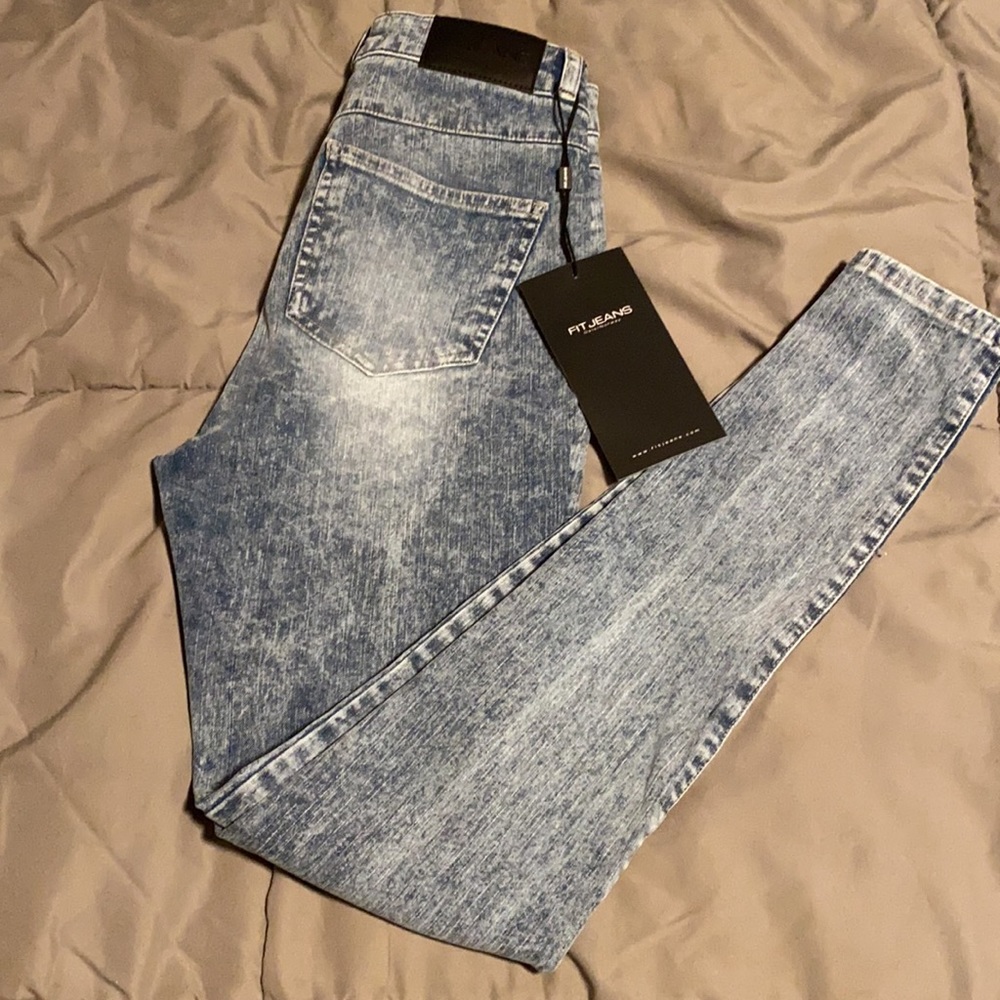 Womens 360 High Waisted Fitjeans - Acid Wash